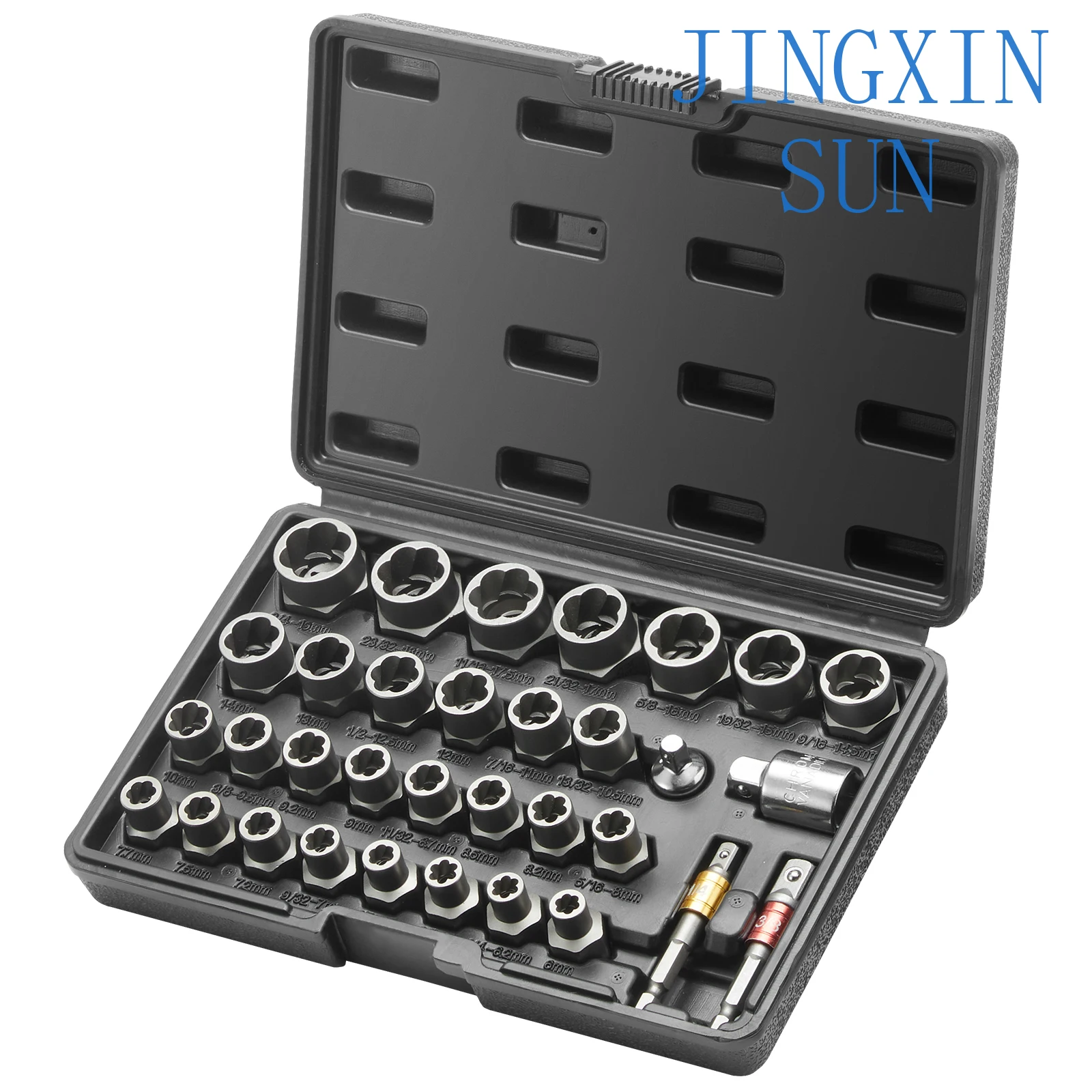 SucceBuy 29PCs Bolt Extractor Set Bolt and Nut Remover Set 6mm to 10mm 13/32