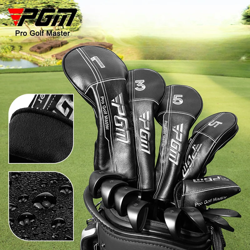 PGM High Quality General Golf Club Cover Outdoor Protection Protective Waterproof PU Golf Club Head Cover GT062