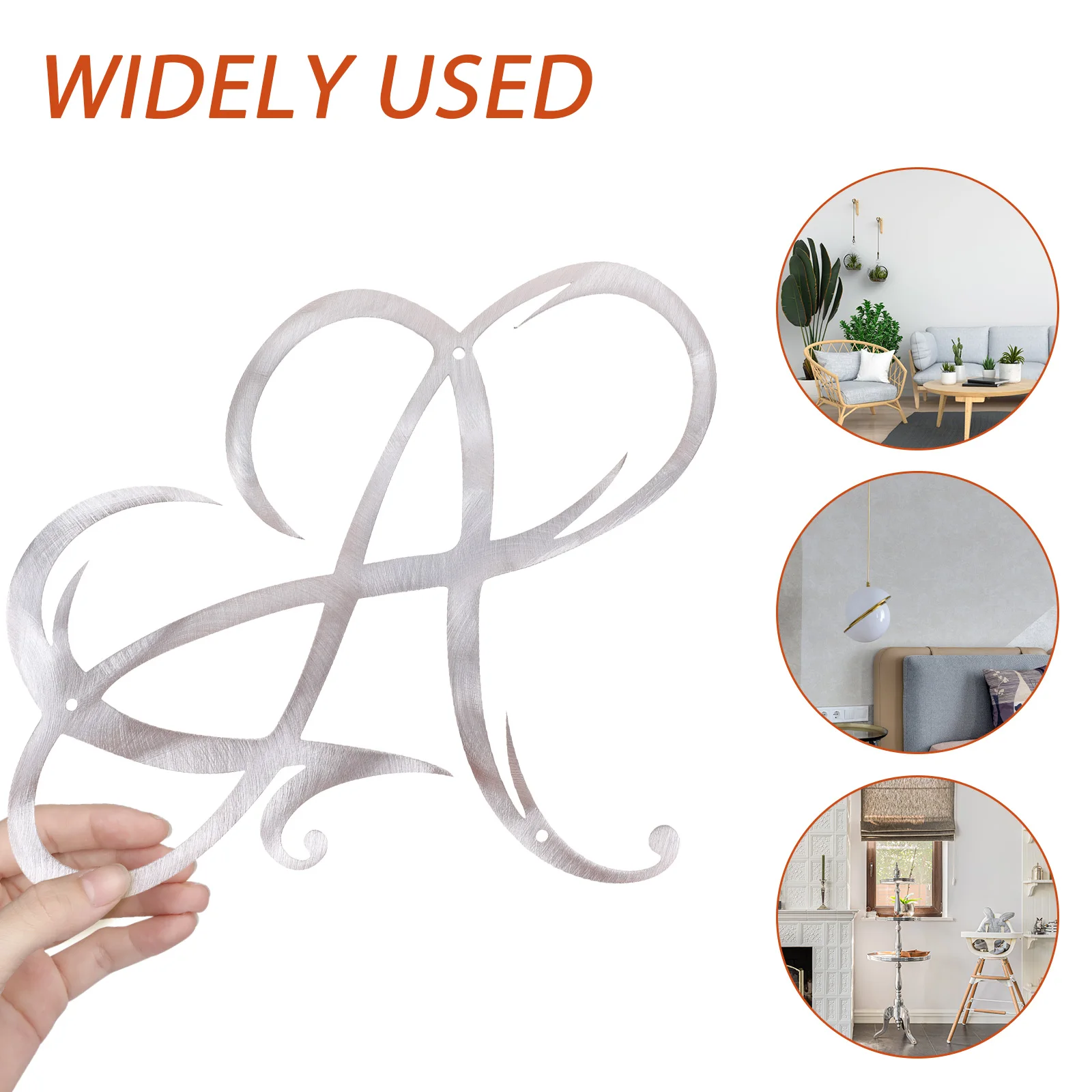 

Double Heart Decorations Wall Sculpture Metal Sculptures Outdoor Hanging Valentines Pendant Office
