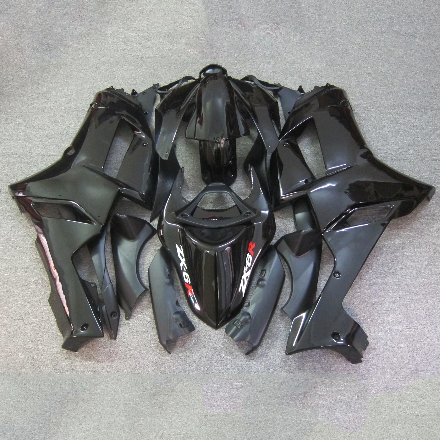 Style New ABS Fairings Kit Fit For Kawasaki Ninja ZX-6R ZX6R 636 2007 2008 07 08 Bodywork Set Black view 4