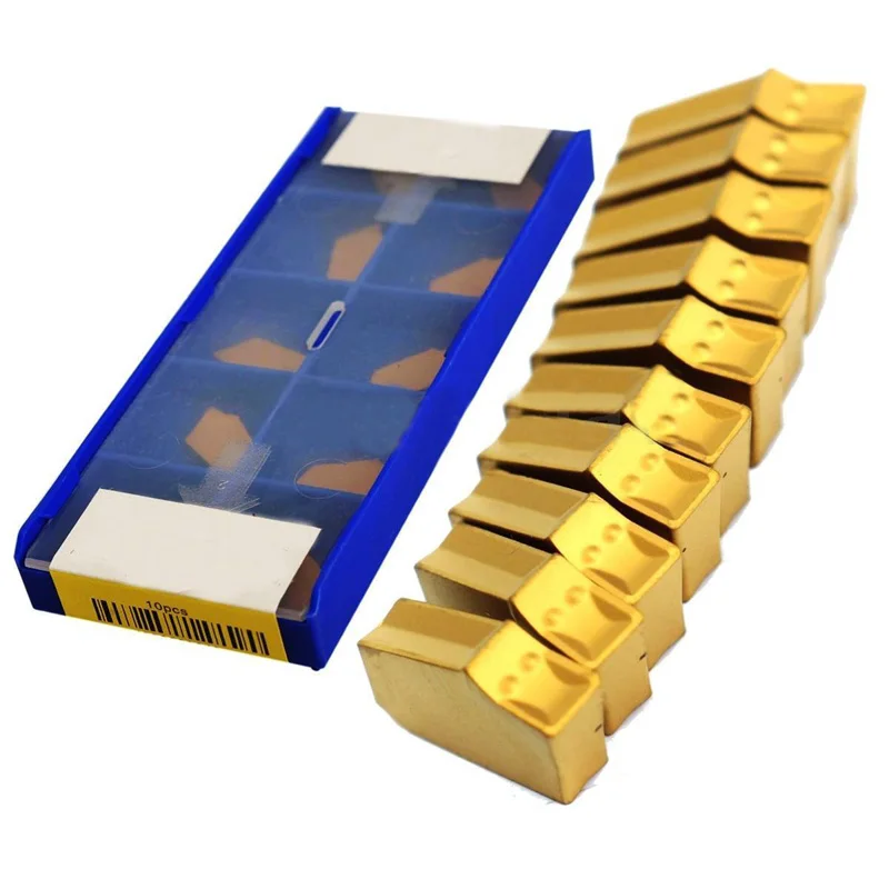 

Accessory Workshop Insert Industry Business Industrial Strong Shock Resistance Steel YBC251 10Pcs 3mm GTN-3 Gold