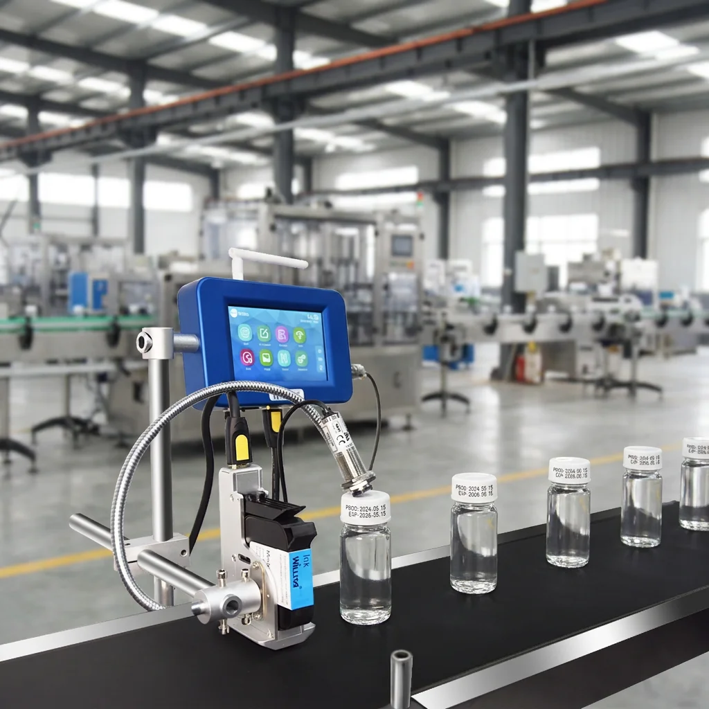 25.4mm Industrial Online Inkjet Coding Machine Single Head Tij 2.5  Number Thermal Inkjet Printer For Production Line