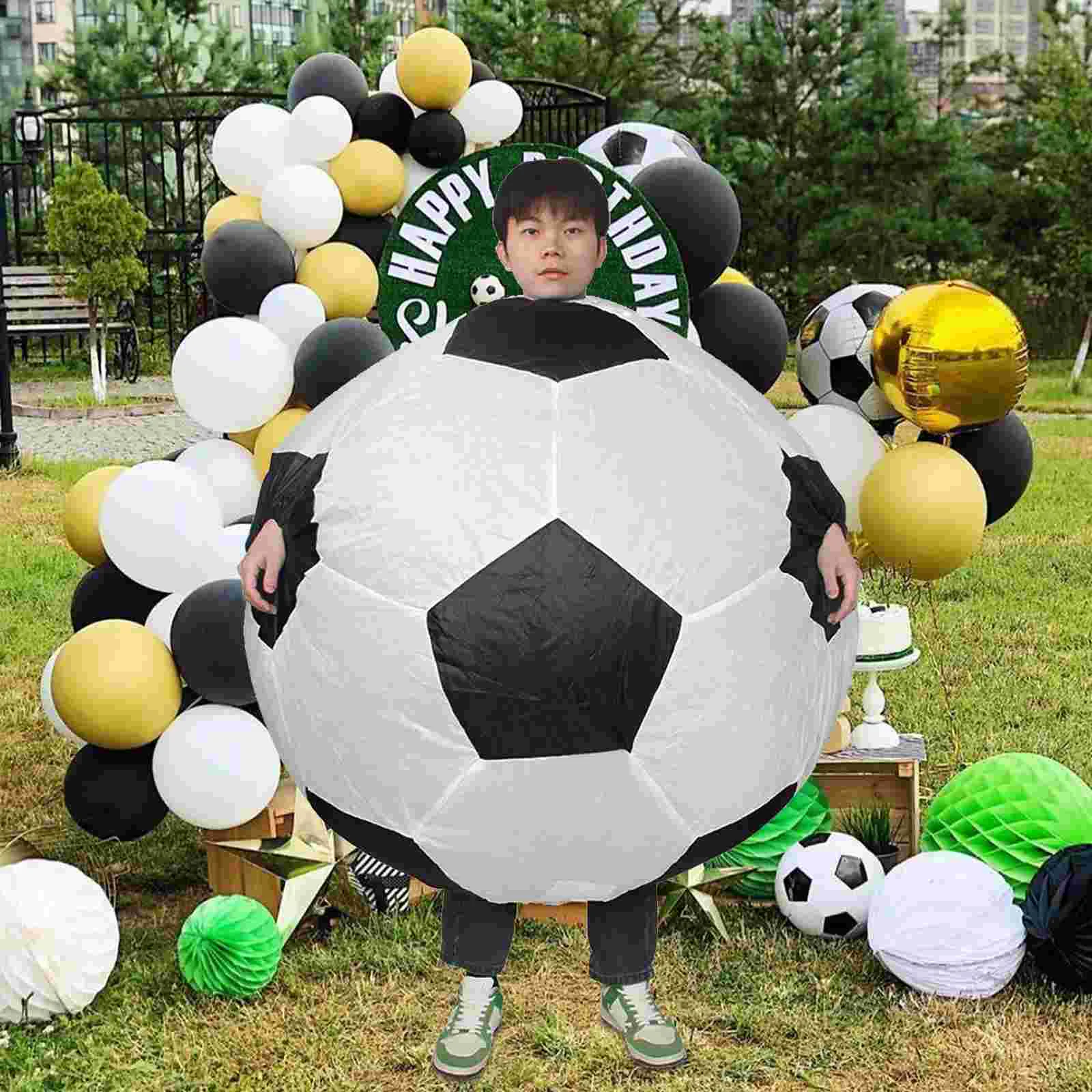 Halloween Costumes for Adults Football Inflatable Clothes Soccer Funny Performance Giant Child