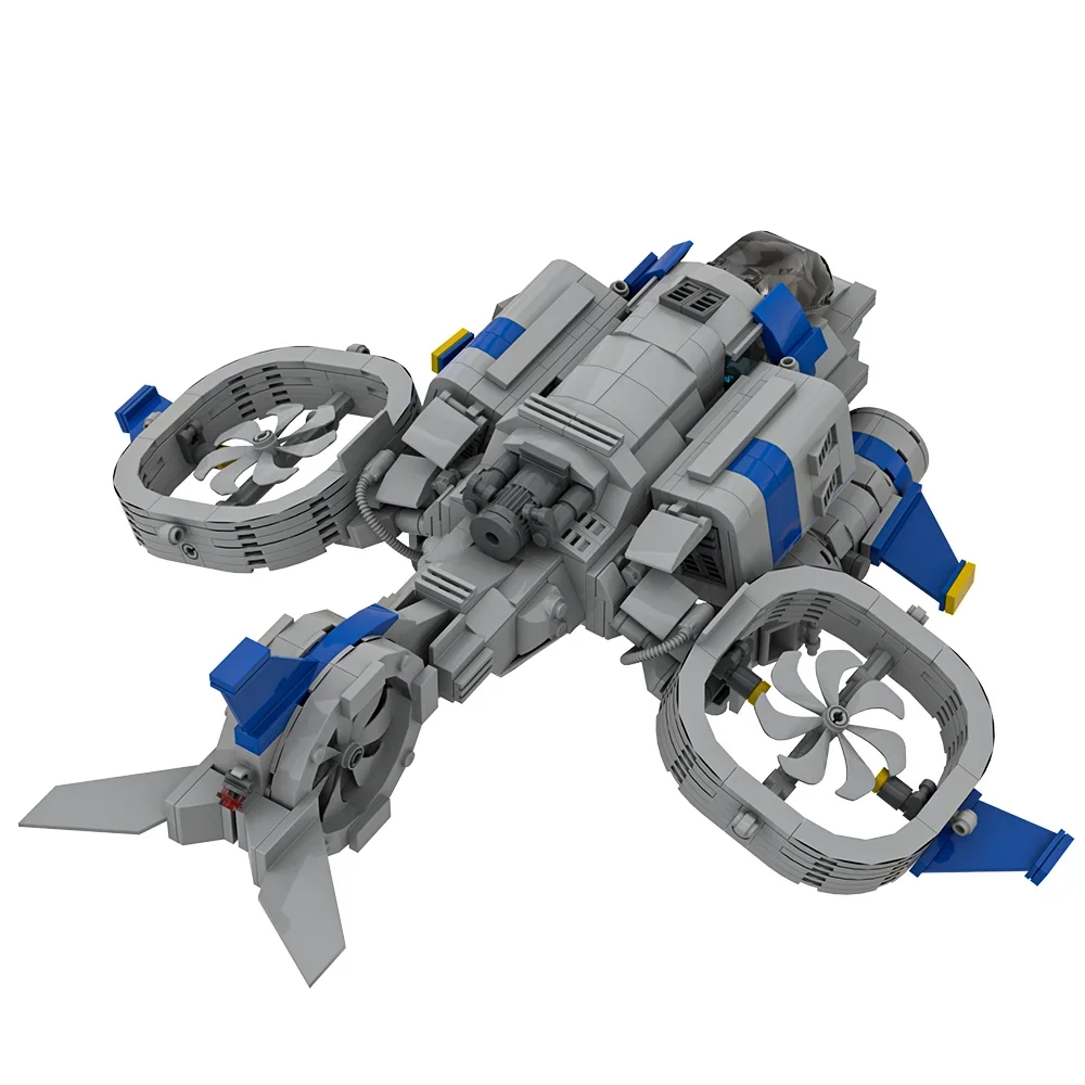 Gobricks MOC Space plane Banshee starfightereds Building Blocks Model Game Scene DIY Assembled Bricks Toy for Children Gift