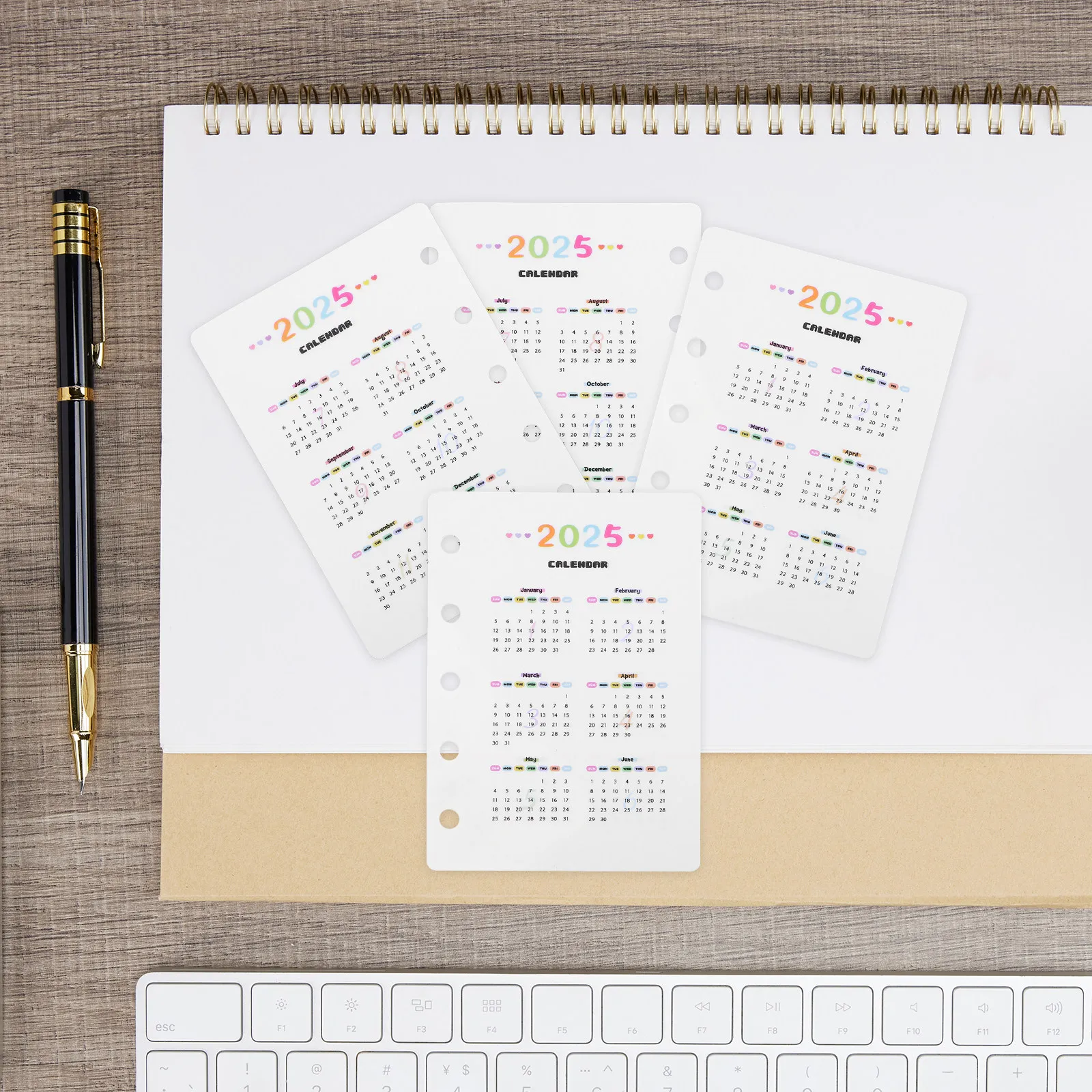 

Набор из 10 разделителей для календаря, сменные страницы, органайзер, сменные блоки для ежемесячного планировщика, индексные разделители для журнала