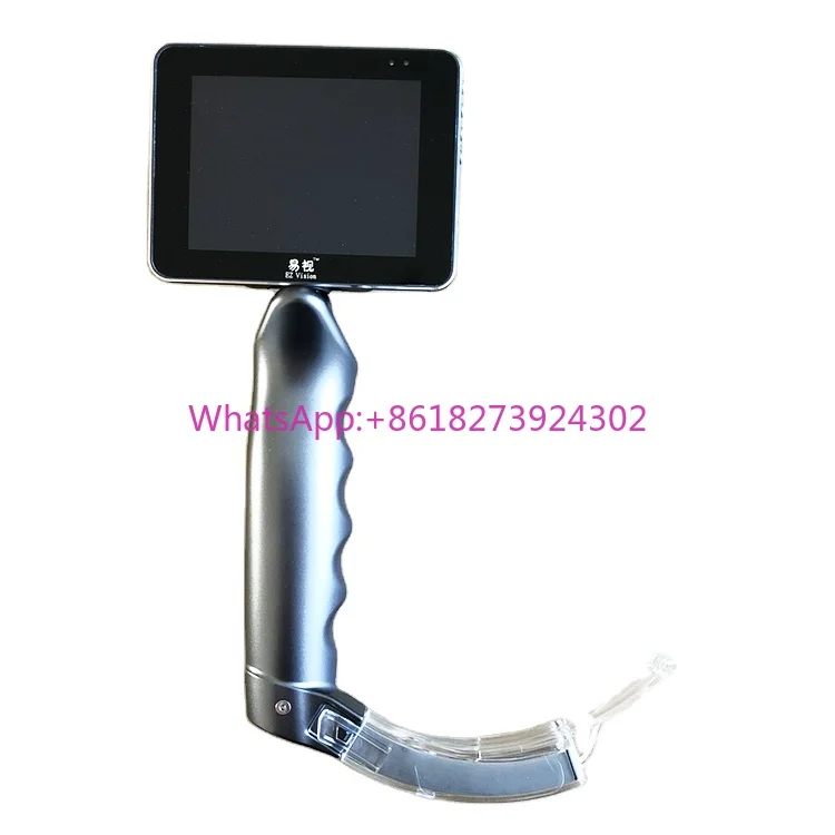 

Portable Medical Anesthesia Visual Video Laryngoscope with Stainless Reusable Blades
