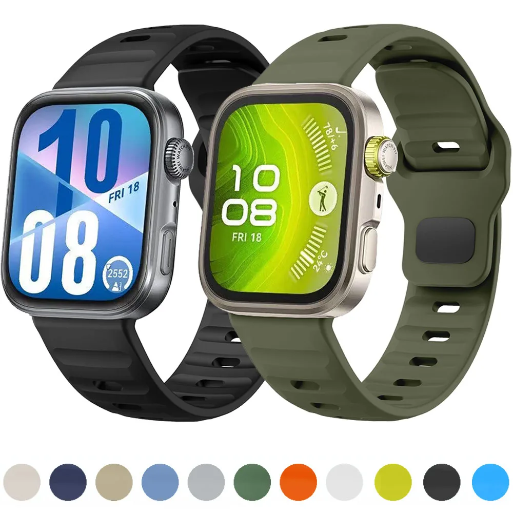 

Silicone Strap for Huawei Watch Fit 4 Strap Official original Bracelet Correa for Huawei Watch Fit 4 Pro/Fit 3 Smart Watch Strap