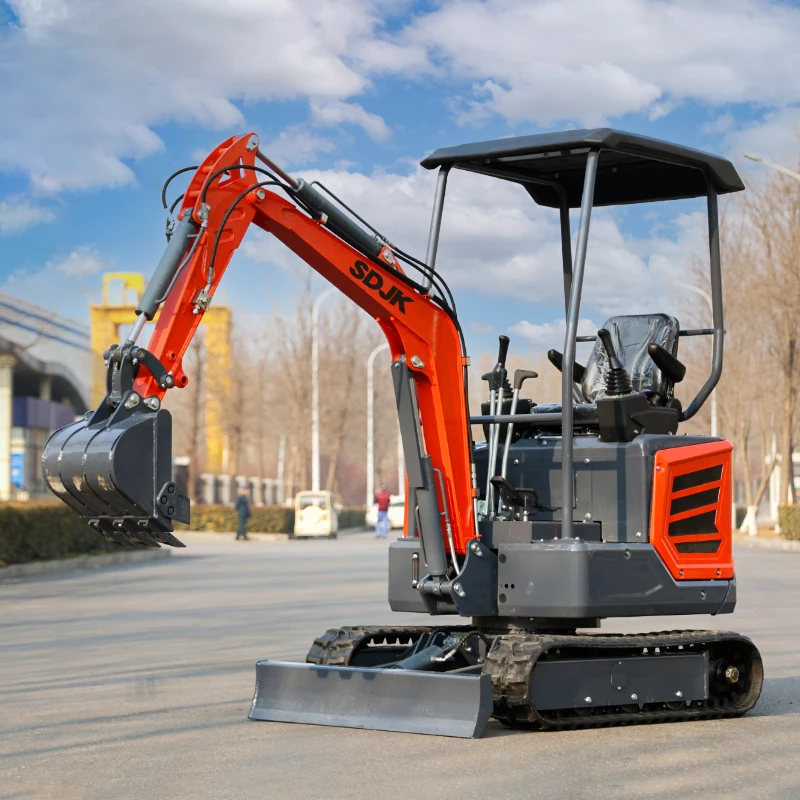 Mini Small Micro Crawler Bagger Digger Excavators Machine 2t 0.8 1.2 1.5 2 Ton 1Ton Mini Excavator