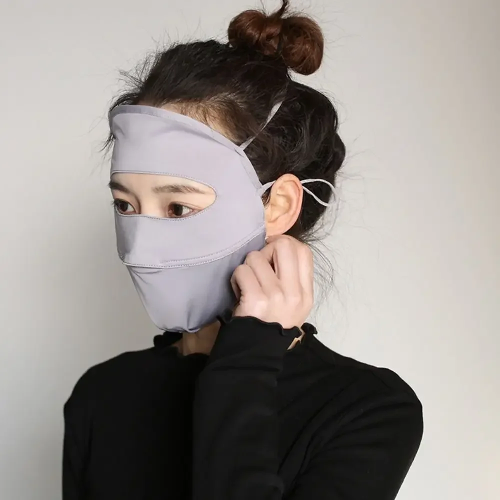 

Face protection Sun Protection Anti-UV Sunscreen Veil Womne Sun Hats Driving Face Mask Summer Sunscreen Mask Face Gini Mask