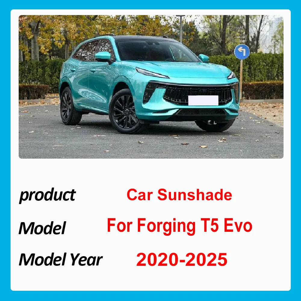 For Forging T5 Evo Accessories Leiting Friday EV 2020-2025 Blind Sun Shades Side Sunshades Heat Block Covers Visor Anti-UV Part