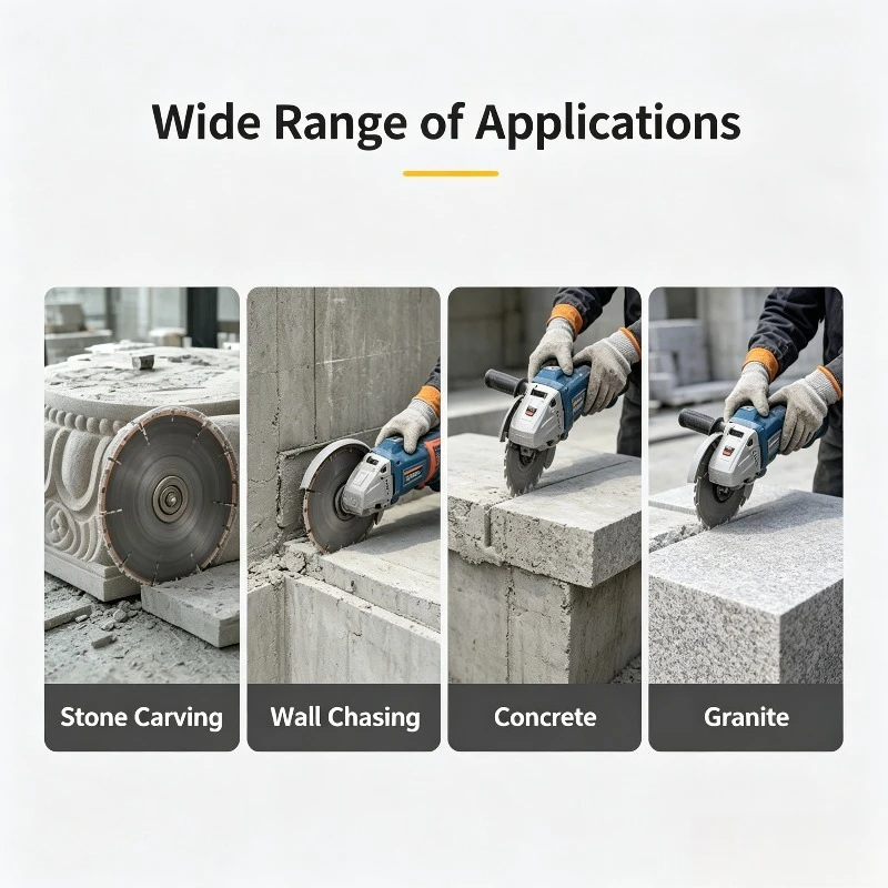 Diamond Saw Blade 150/180/230mm Thickened Grooving Scraper Disc For Granite Dry Hanging Concrete Cutting