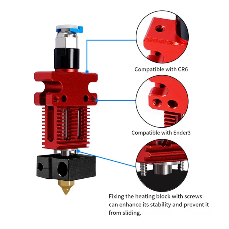 

Топ-для CR-6 SE 3D-принтер, сменный комплект экструзионной головки с горячим концом, печатающая головка, аксессуары Nopzle, детали 3D-принтера, насадка