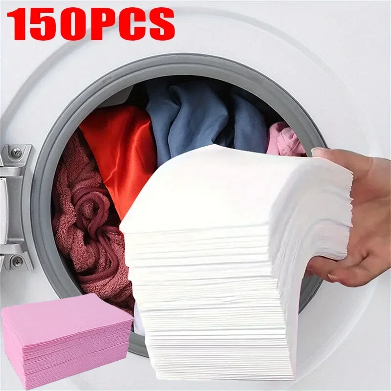 30/60/120/150PCS Laundry Tablets Decontamination Soap Paper Washing Machine Clothes Cleaning Tablets Portable for Travel