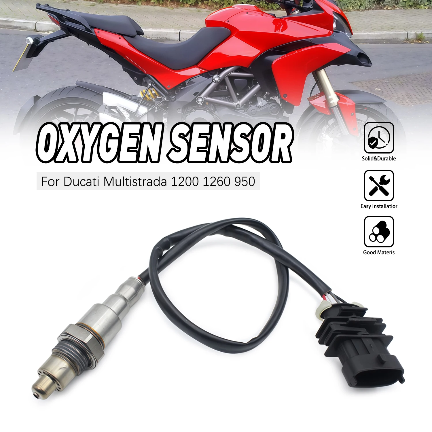 ملحقات الدراجة النارية لـ DUCATI 1260 1260 إندورو جراند تور بايكس بيك S GT 950 1200 مستشعر الأوكسجين 55214491B دراجة نارية