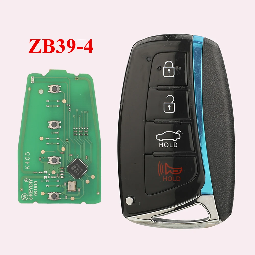 jingyuqin New ZB39 Universal KD Smart Remote Car Key ZB Series ZB39-4 For KD-X2 KD-MAX Hyundai Style