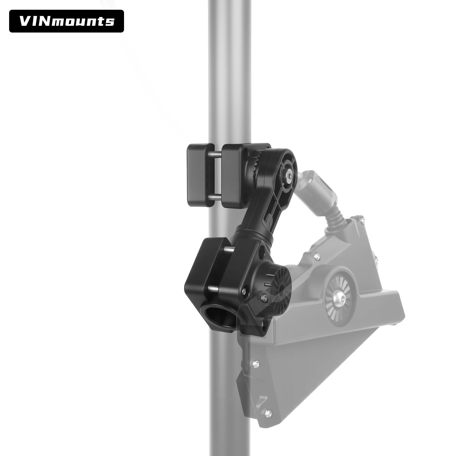 

VIN Adjustable Clamp Pole Mount for Garmin LVS34 Transducer, Durable Aluminum Boat Sonar Arm Holder for Fish Finder
