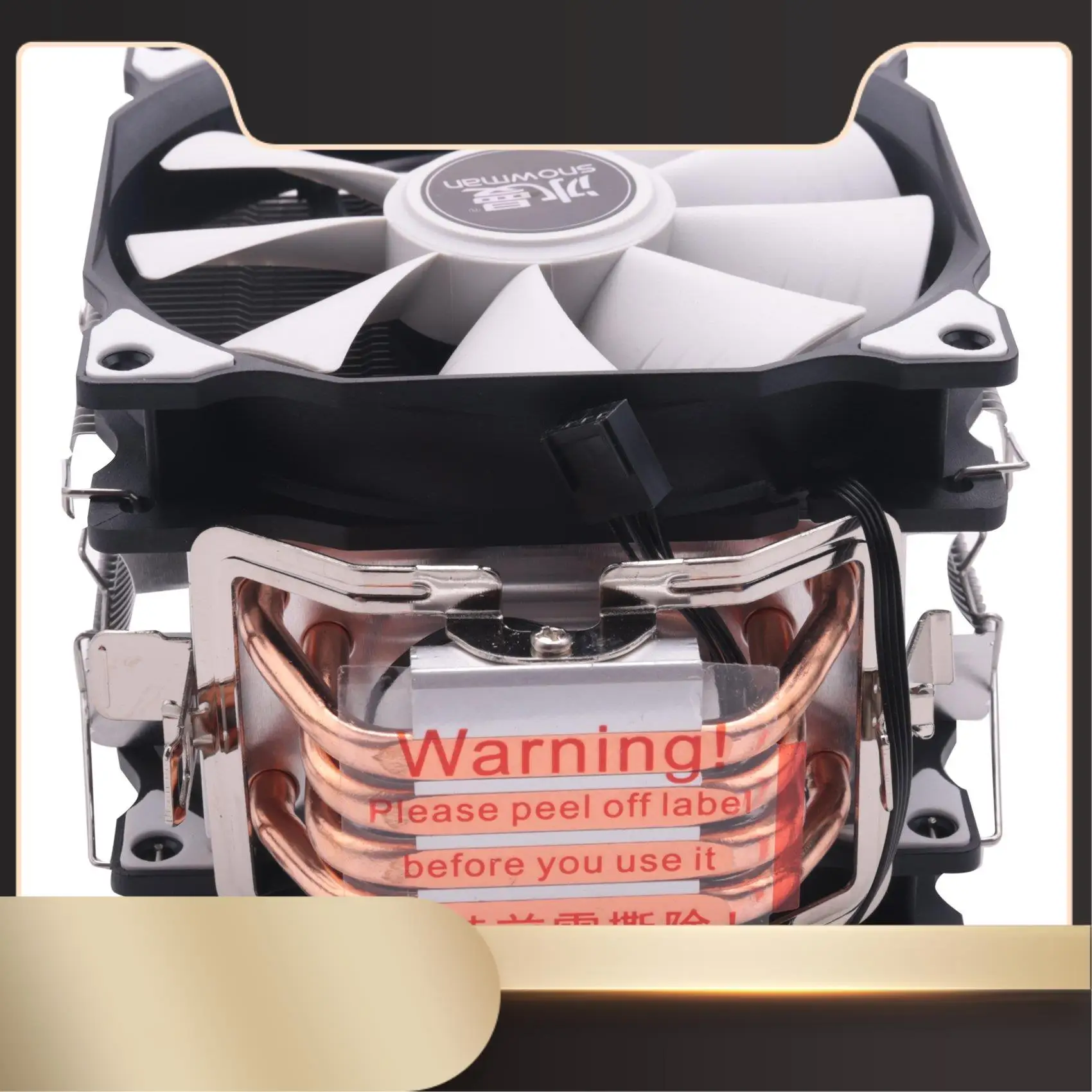 SNOWMAN CPU Cooler Master 5 Direct Contact Heatpipes Freeze Tower Cooling System CPU Cooling Double Fan With PWM 2 Fans-N36R