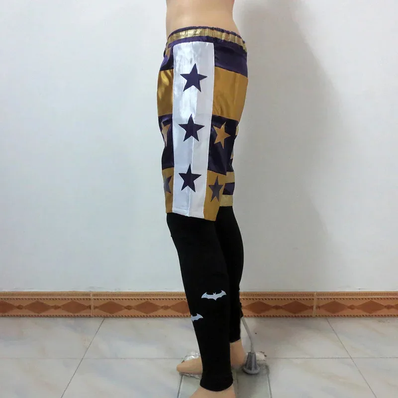 CyJared Leto Joker Cosplay Star Pants خارقة الزي الرسمي زي الهالوين عيد الميلاد مخصص أي حجم