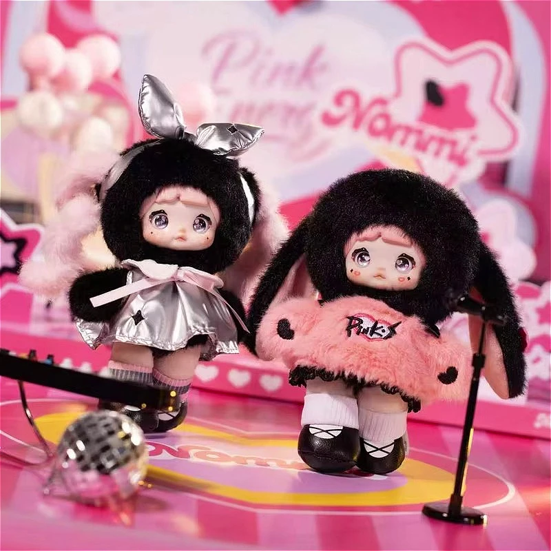 Nommi Pink Energy Series Blind Box Kawaii Vinyl Plush Dolls Decor