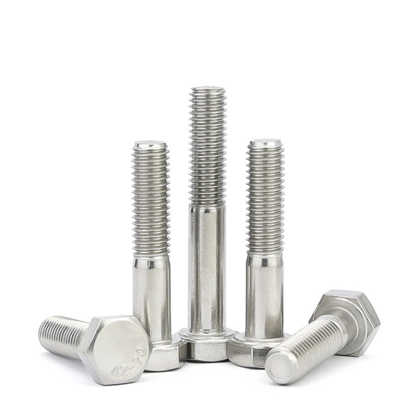 1–5 Stück M6 M8 M10 M12 Teilweise halbes Gewinde Außensechskant Sechskantschraube 304 A2-70 Edelstahl Teilgewinde L = 30–200 mm
