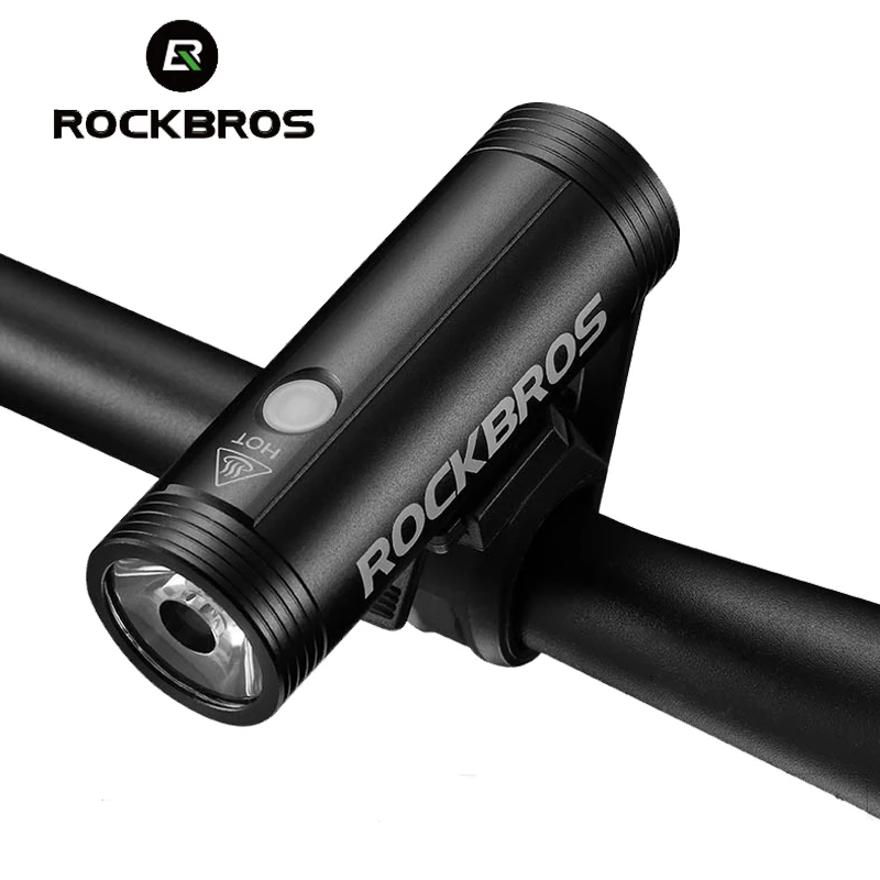 ROCKBROS 800 Lumen Bike Front Light Rainproof Bicycle Light Flashlight LED USB Charging MTB Road Bike HeadLight Floodlight