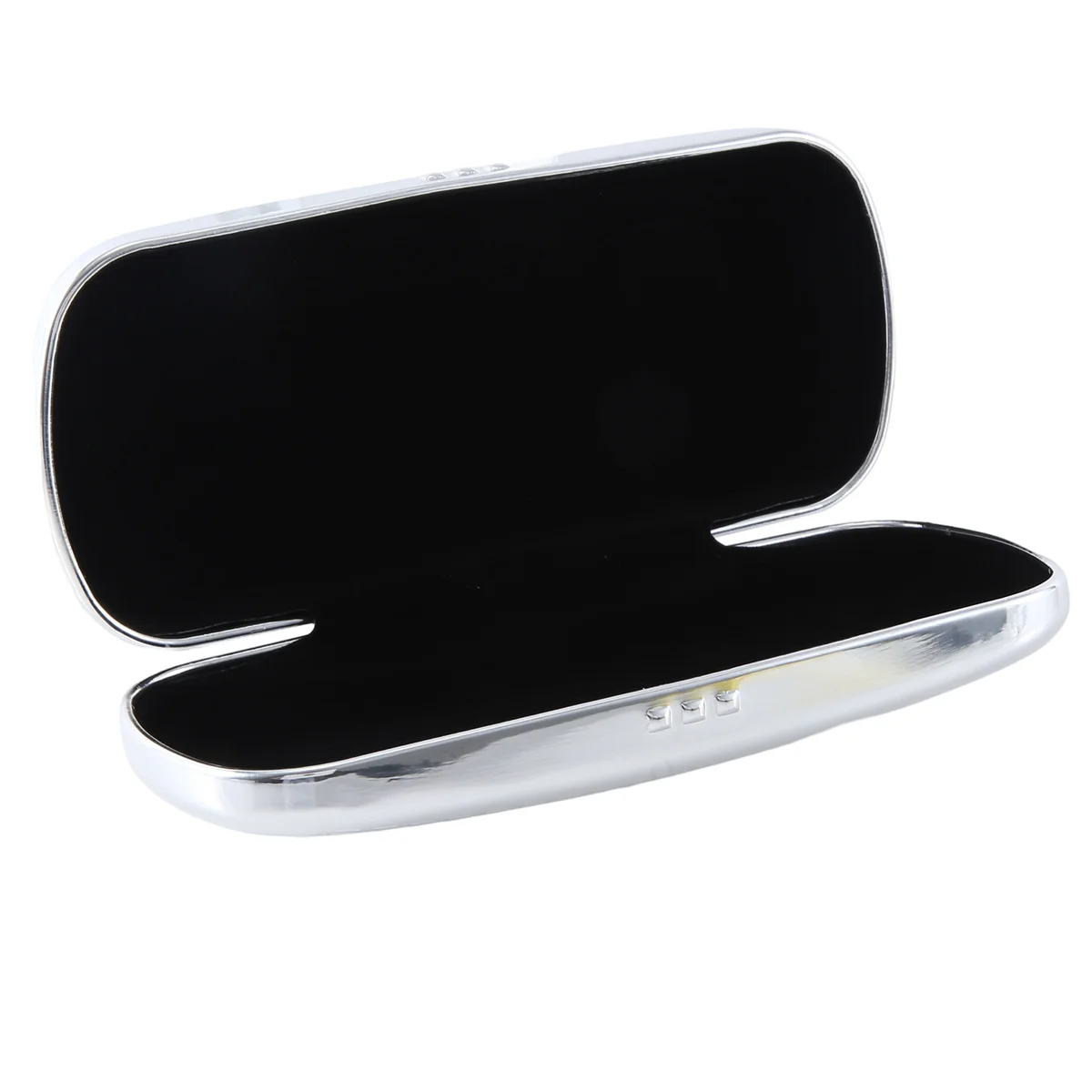 

NN89R Glasses Case, Aluminum Hard Shell Eyeglasses Case Striped Spectacles Box Black Lining