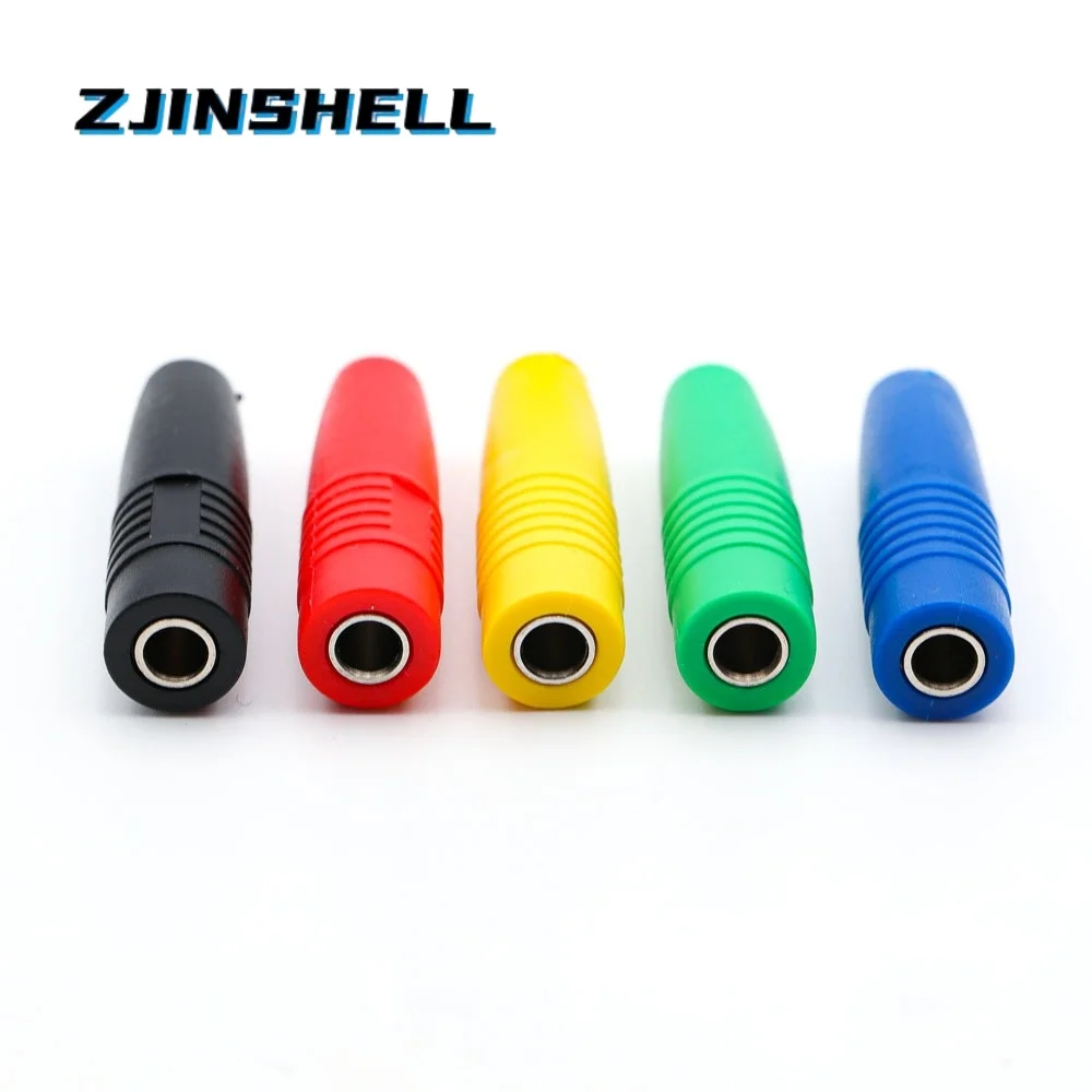 10Pcs Brass 4mm Insulated Banana Female Jack Plug Wire Solder Connector
