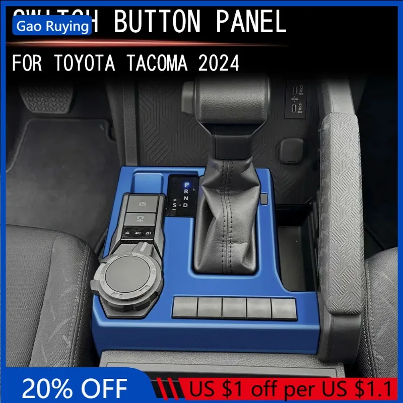 

Gao Ruying For Toyota Tacoma 2024-2025 ABS Car Center Console Gear Shift Box Panel Covers Trim Sticker Interior Car Accessories