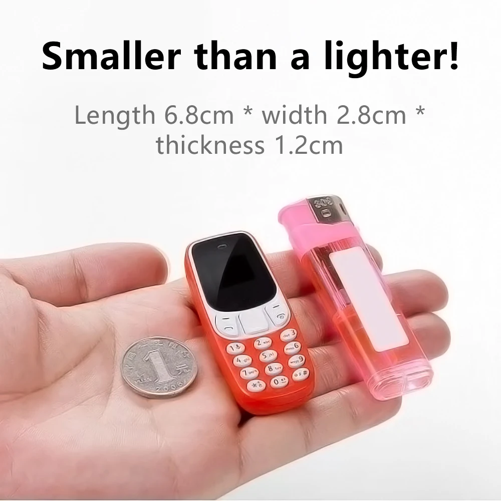 SERVO BM10 Super Mini Mobile Phone 2 SIM Standby Blacklist Magic Voice Call Recording 2G GSM Smallest Backup Feature Cellphones