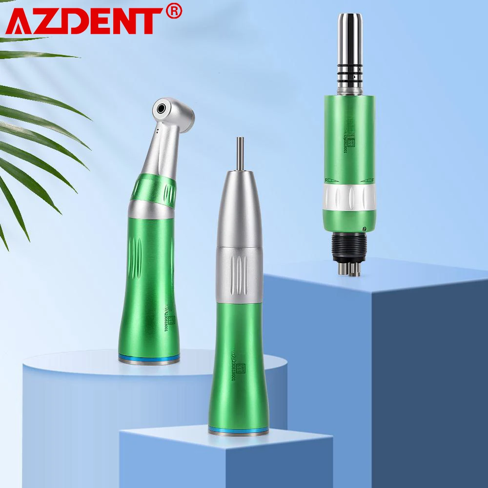 

AZDENT Dental 2023, низкоскоростной наконечник, красочный, соотношение 1:1, внутренний угол воды, 4 отверстия, пневматический двигатель, прямой турбинный наконечник