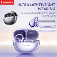 Lenovo-auriculares inalámbricos Bluetooth 5,4 TWS, efectos de sonido panorámicos, batería de larga duración, cómodos de llevar TA410