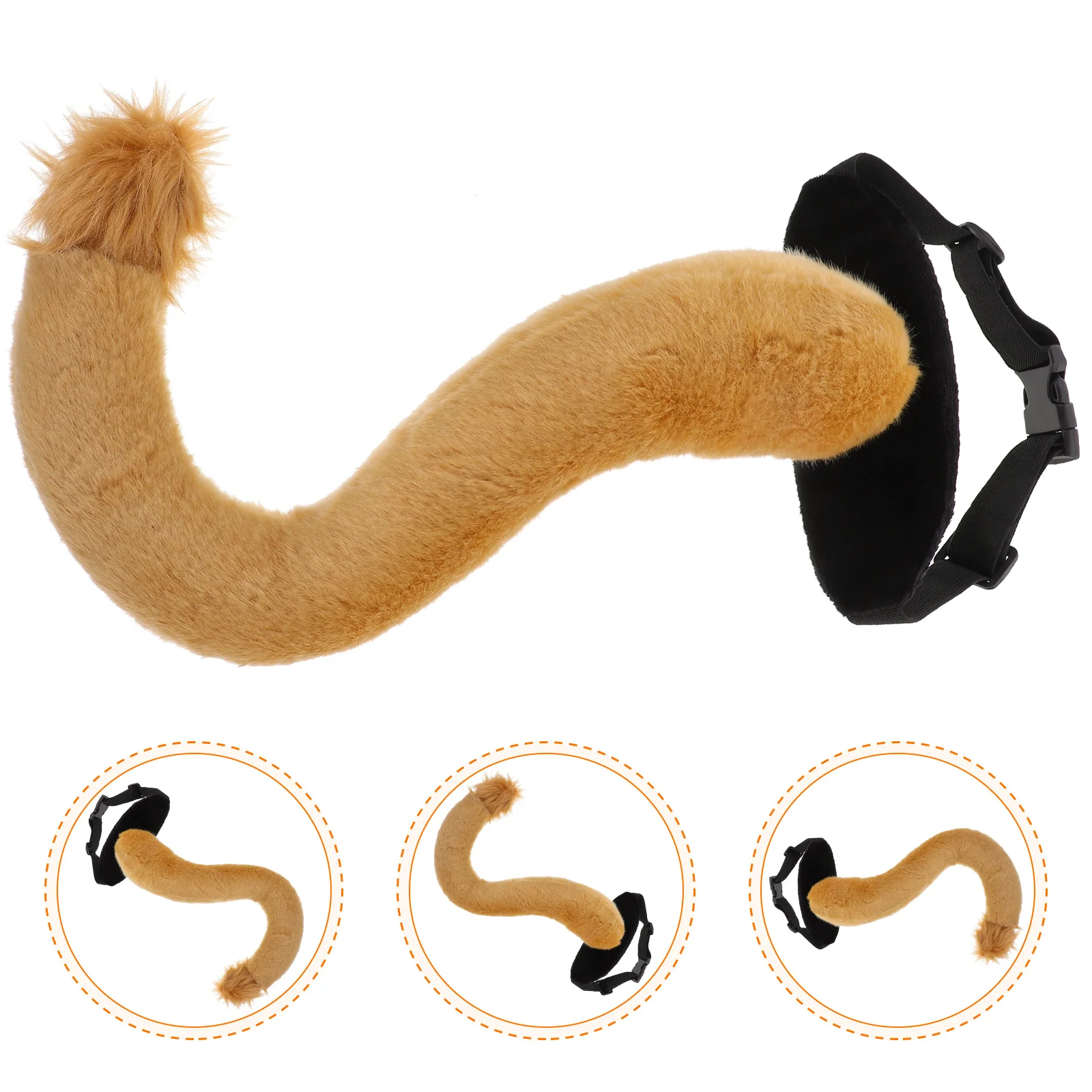 Lion Tail Animal Costume Accessory Lovely Tail Design Party Performance Cosplay Prop Kids Dress Up Supplies Animal Cosplay Prop