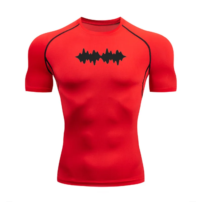 Men's Quick Drying Casual T-Shirt Short Fitness Daily Outdoor Wear Versatile Stretchy Tee Tight Fit Sleeve Comfortable Stretch