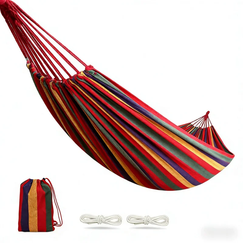 

450Heavy Duty Extra Large Hammock102.36x31.5Inch with storage bag for outdoor and indoor camping, picnic, and leisure use