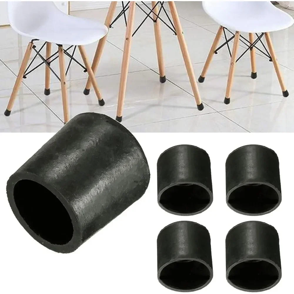 

For 50 Pcs Rubber Feet for Chairs, Table Legs, Curved, Inner Diameter 25 Mm Flexible, for Floor Protection