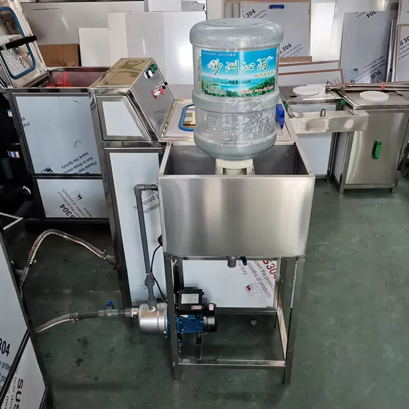 

semi-automatic 20l wide-mouth bottle/5 gallon bucket washing brush machine