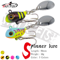 WALK FISH 10g Spinnerbait VIB Swimbait Fishing Lures Artificial Bait Carp Spinning Metal Tail-spinner Fishing Accessories