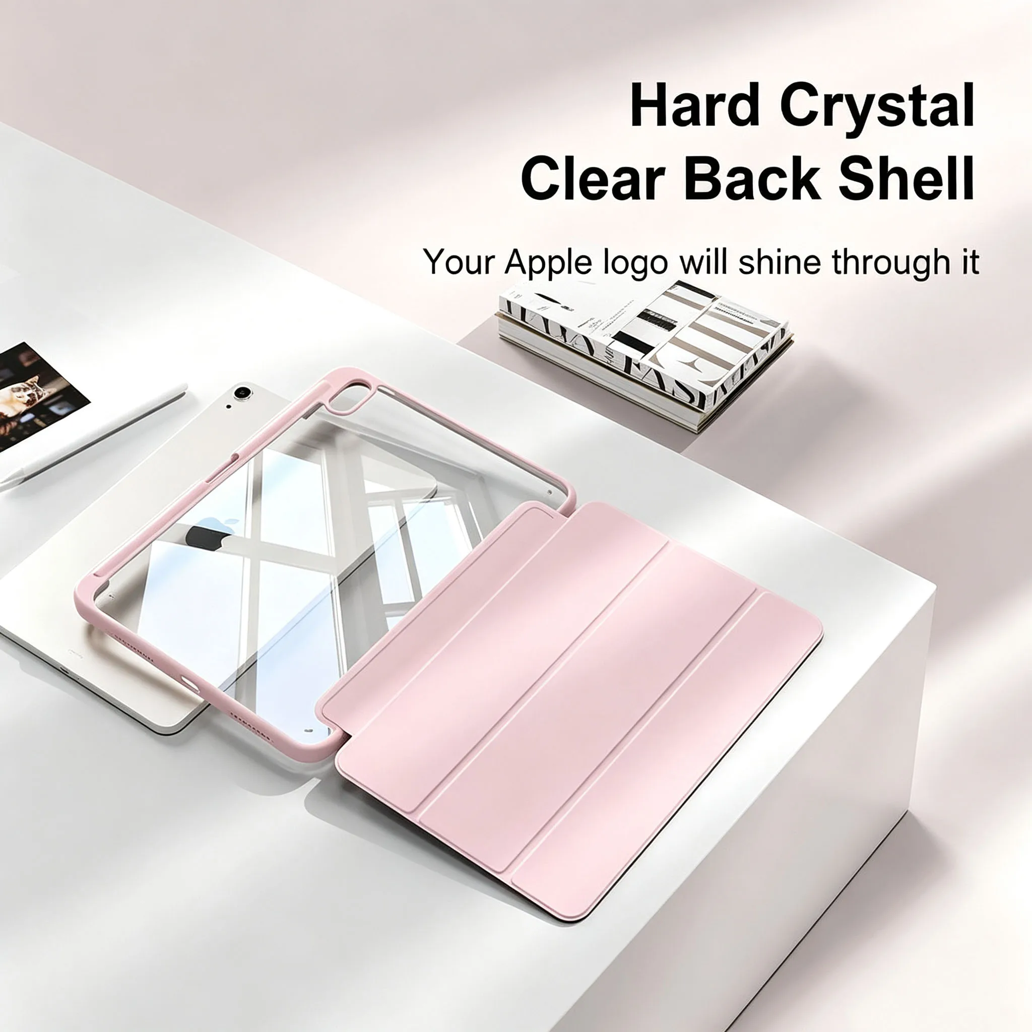 For Apple iPad 11th A16 11'' 2025 / 10th 10.9'' 2022 PU Leather Flip Smart Cover Magnetic Stand Case with Auto Wake/Sleep
