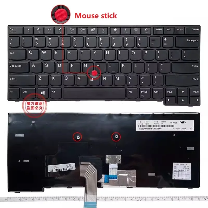 

New US Keyboard for IBM Lenovo E470 E475 E470C English Keyboard