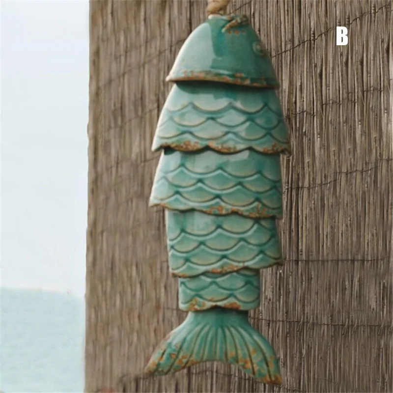 Colored Koi Fish Wind Chime Durable & Not Easy To Break And Fade Wind Chime Gifts for Mom Women Holiday