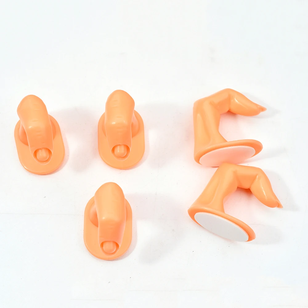 1pcs Plastic Finger Mode Manicure Practice Finger Nail Fashion Beginners Training Acrylic UV Gel Artificial Hand Finger Design