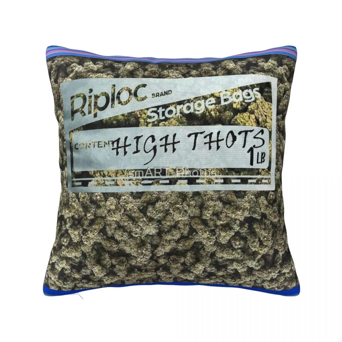 Weed Baggie Nordic Kush Flower Pillowcase Soft Polyester Cushion Cover Gift Throw Pillow Case Cover Home Zipper 45X45cm