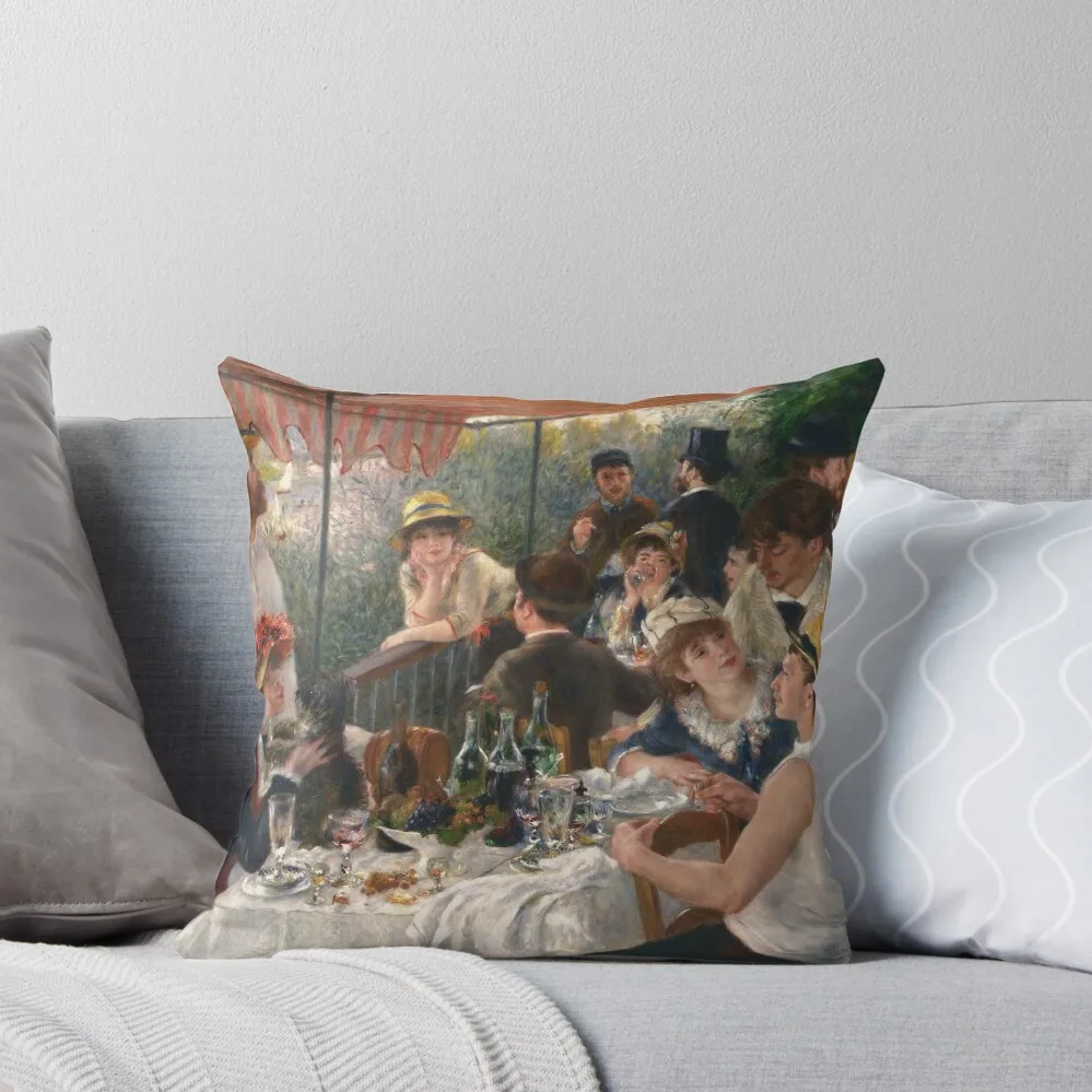 Luncheon of the Boating Party (Renoir) Throw Pillow Sofa Decorative Covers Cushions Cover Cushion Child pillow