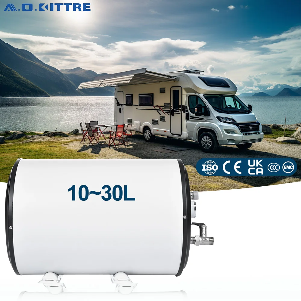 Calentador de agua eléctrico para acampar, 12V, 10L, 15L, 20L, 30L, RV, caravana, almacenamiento de agua caliente
