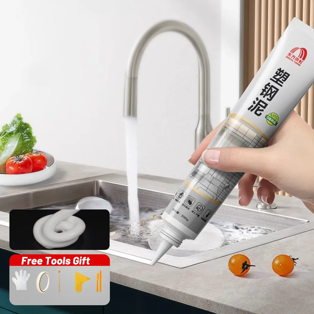 Oriental Yuhong 200ml Plastic Steel Mud Caulk Mold-Resistant Anti-mildew Waterproof Glue Kitchen Bathroom Leak Plugging Caulking