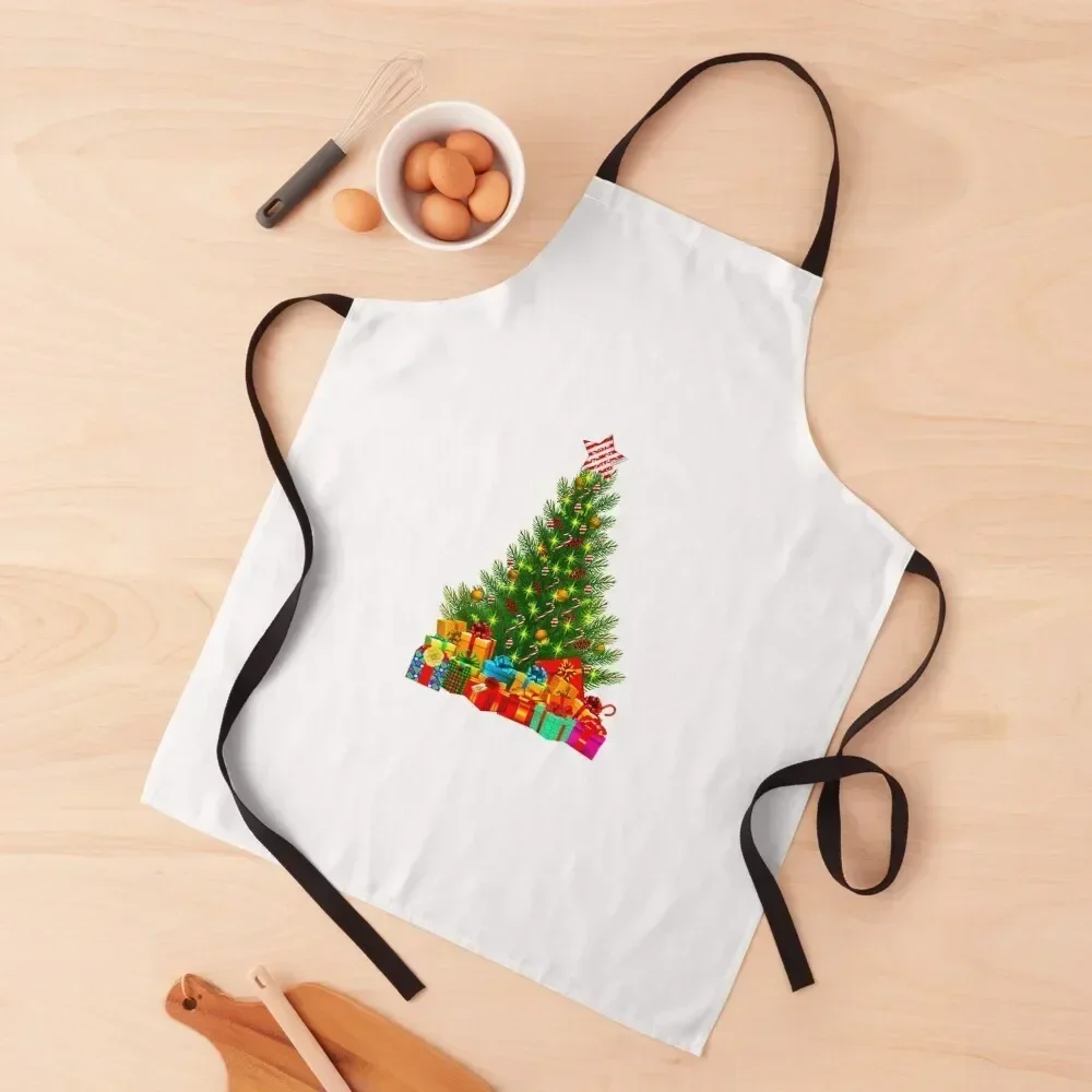 

led christmas Apron For Cosmetologist household woman Apron