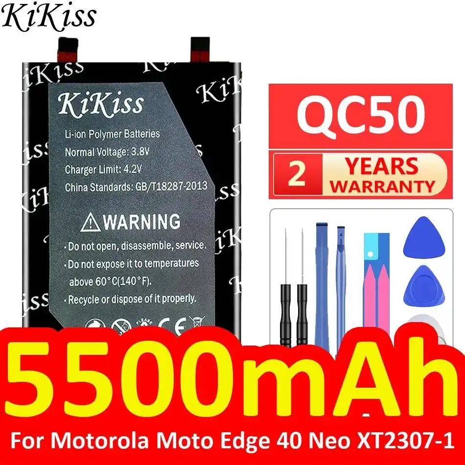 

Аккумулятор QC50 Safe Mobile Phone Battery Premium Replacement 5500mAh для Motorola Moto Edge 40 Neo XT2307-1