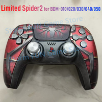 Limited Spider for PS5 Controller Shell Back Front Cover Playstation 5 Case Replacement for BDM-010/020/030/040/050