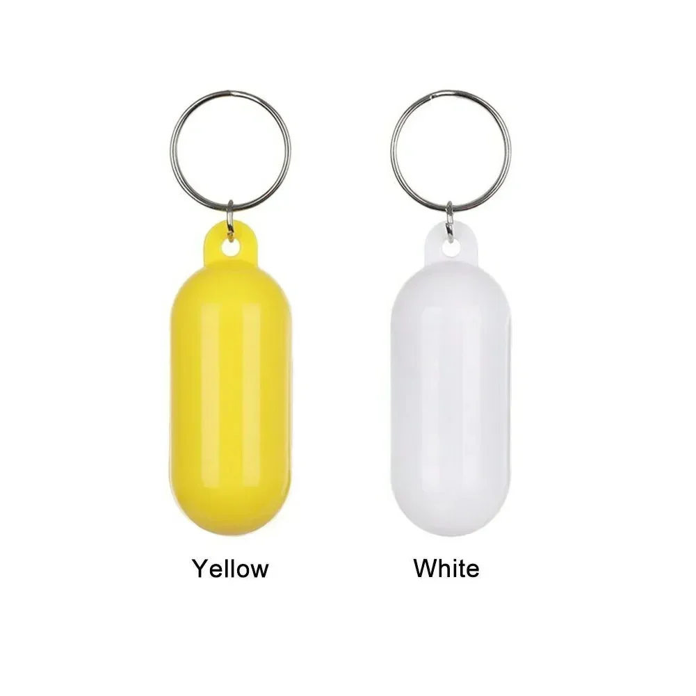 2pc flutuante chaveiro flutuante barco à vela marinha float chaveiro amarelo, branco acessórios do carro