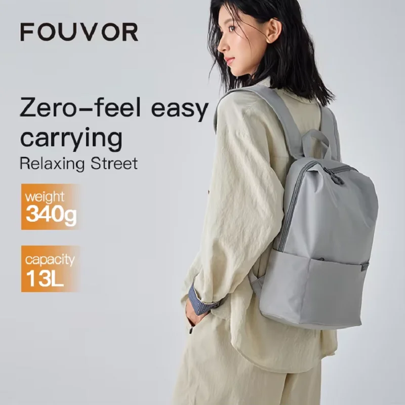 

Fouvor Women's Backpack 2025 Trend Casual Fashion Nylon Sports Backpack Black Waterproof School Bags Teenage Youth Bags 3063-06